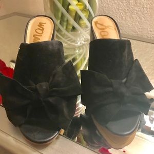 Sam Edelman Woman’s Black Suede Sandal